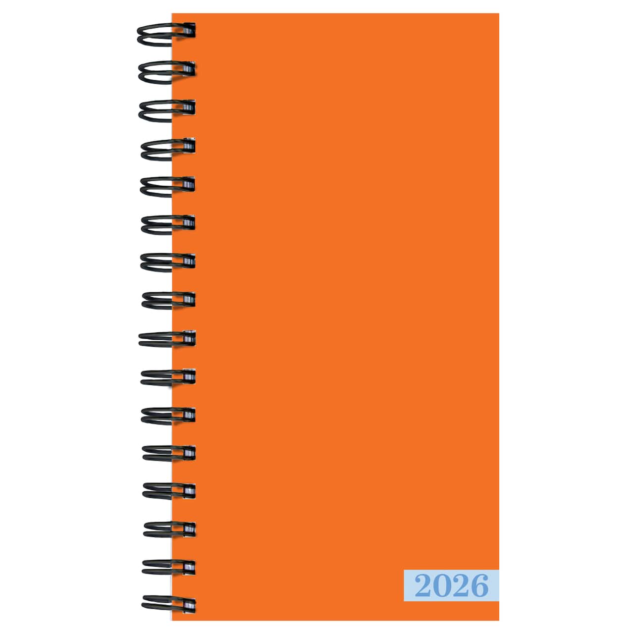 2026 Orange Small Weekly Monthly Planner